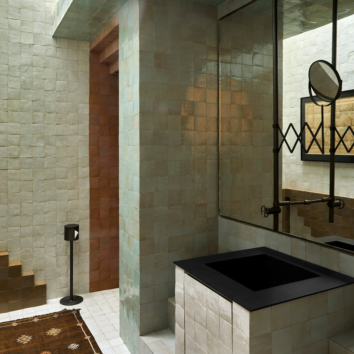 Moroccan Zellige Square Moss by Tiles of Ezra