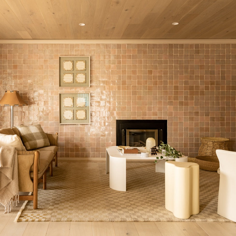 Moroccan Zellige Square Moroccan Pink by Tiles of Ezra