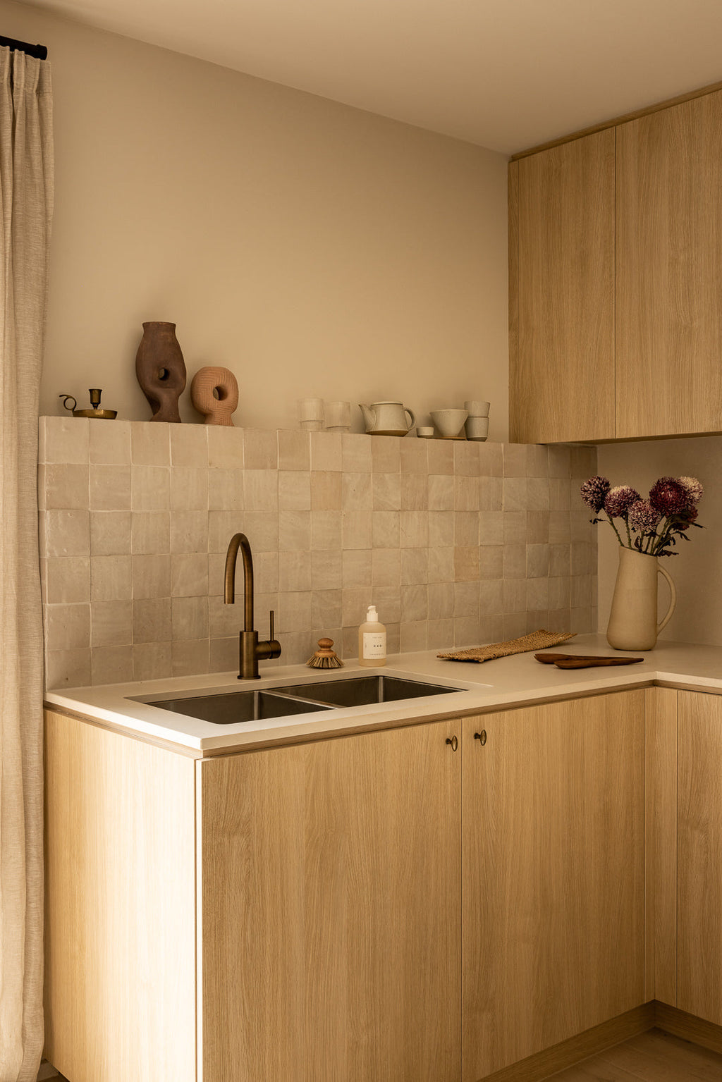 Moroccan Zellige Square Dust by Tiles of Ezra