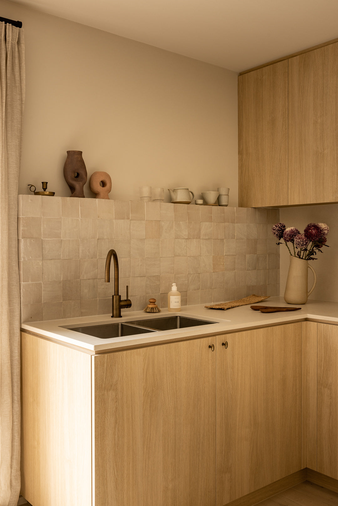Moroccan Zellige Square Dust by Tiles of Ezra