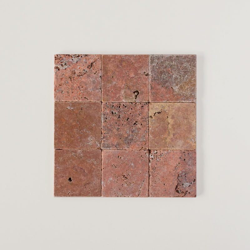 Dunya Stone Square Coral by Tiles of Ezra