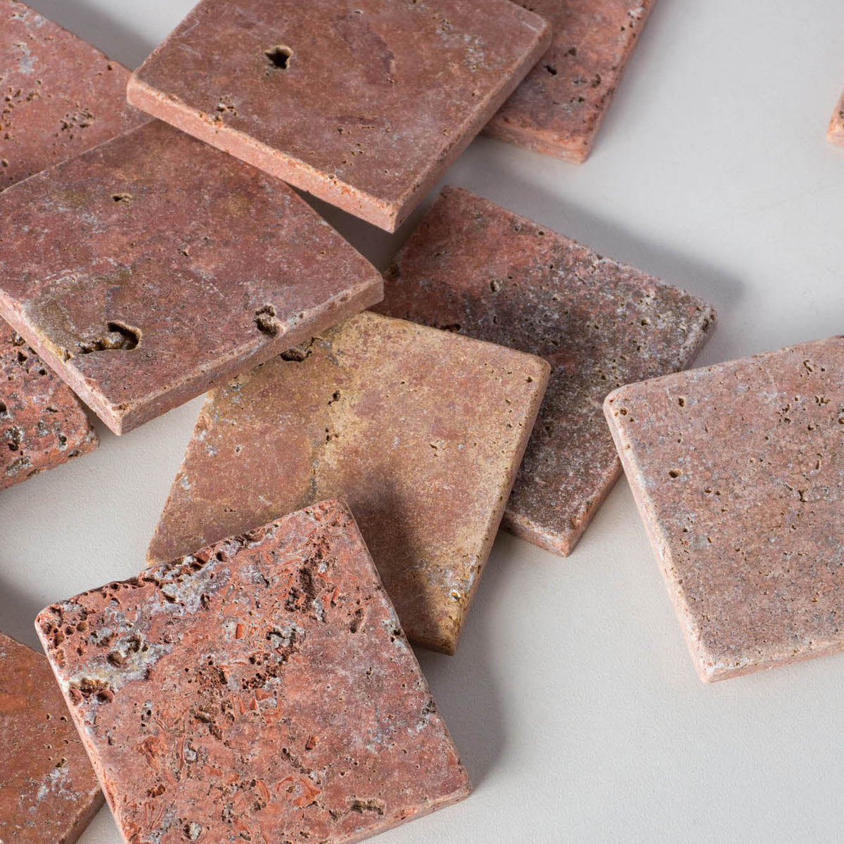 Dunya Stone Square Coral by Tiles of Ezra