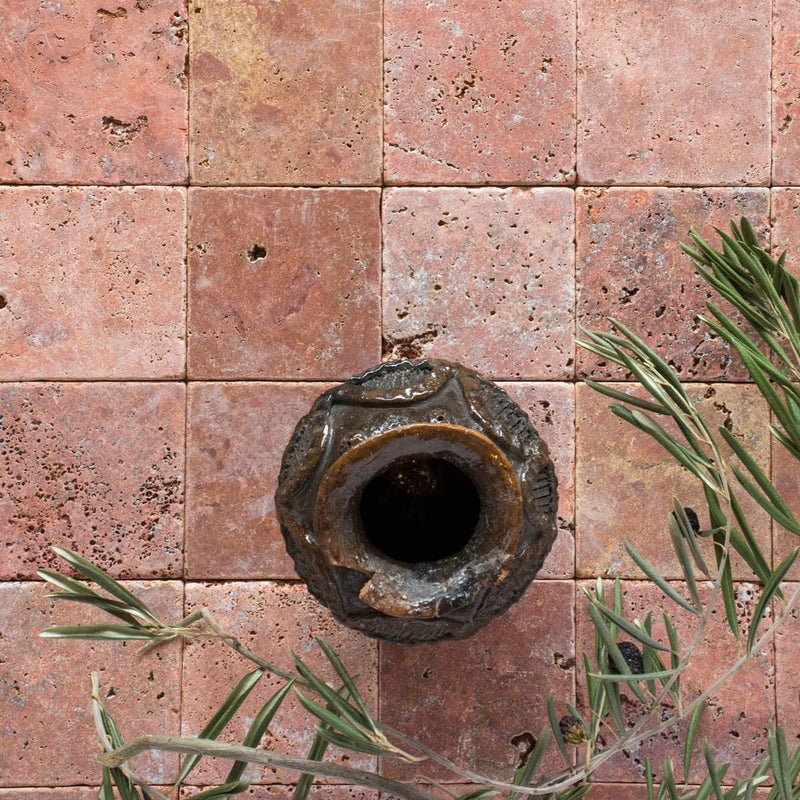 Dunya Stone Square Coral by Tiles of Ezra