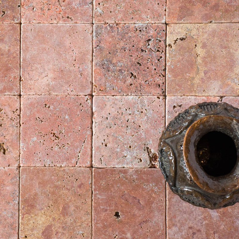 Dunya Stone Square Coral by Tiles of Ezra