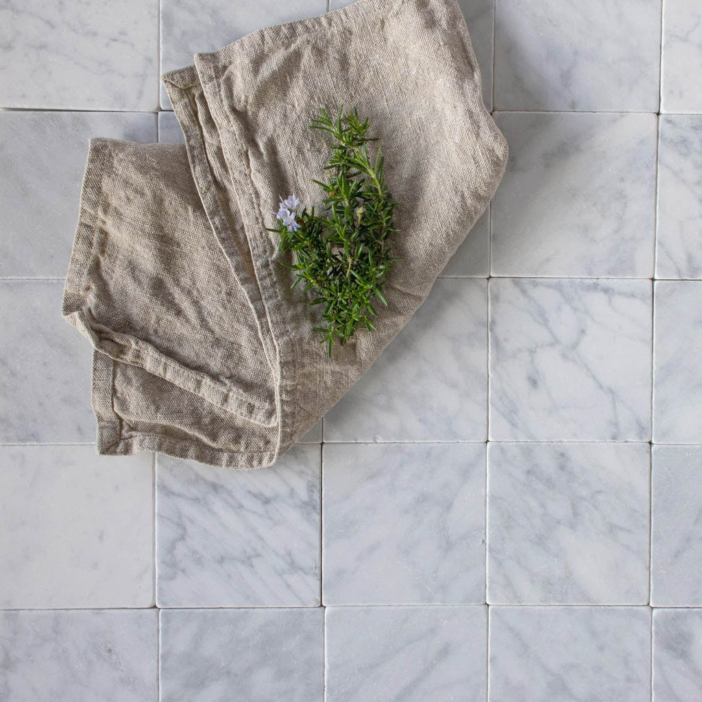 Dunya Stone Square Seashell by Tiles of Ezra