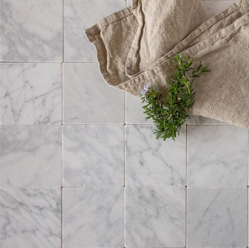 Dunya Stone Square Seashell by Tiles of Ezra