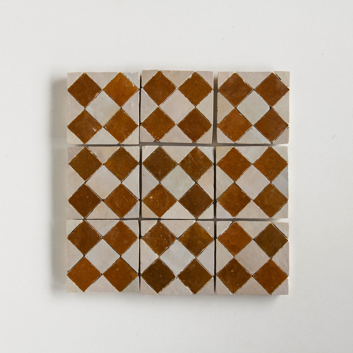 Moroccan Zellige Tavira Mosaic Manuka + Oat by Tiles of Ezra