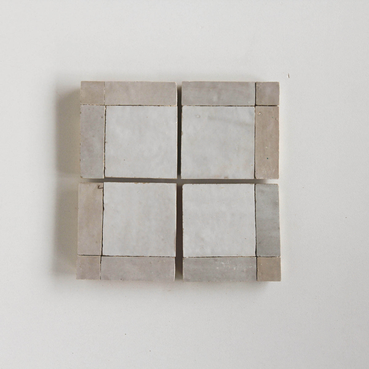 Moroccan Zellige Palacio Mosaic Snow + Dust by Tiles of Ezra