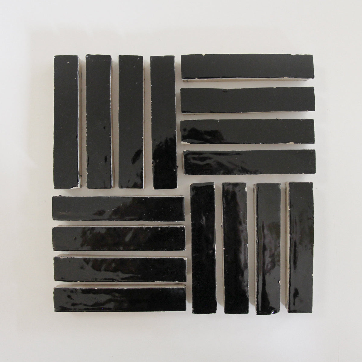 Moroccan Zellige Skinny Bejmat Black by Tiles of Ezra