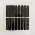 Moroccan Zellige Skinny Bejmat Black by Tiles of Ezra