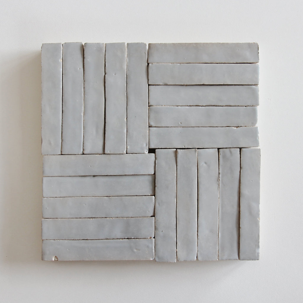 Moroccan Zellige Skinny Bejmat Duck Egg Blue by Tiles of Ezra