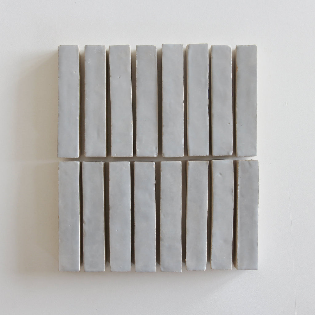 Moroccan Zellige Skinny Bejmat Duck Egg Blue by Tiles of Ezra