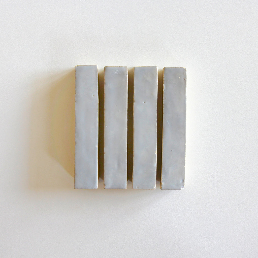 Moroccan Zellige Skinny Bejmat Duck Egg Blue by Tiles of Ezra