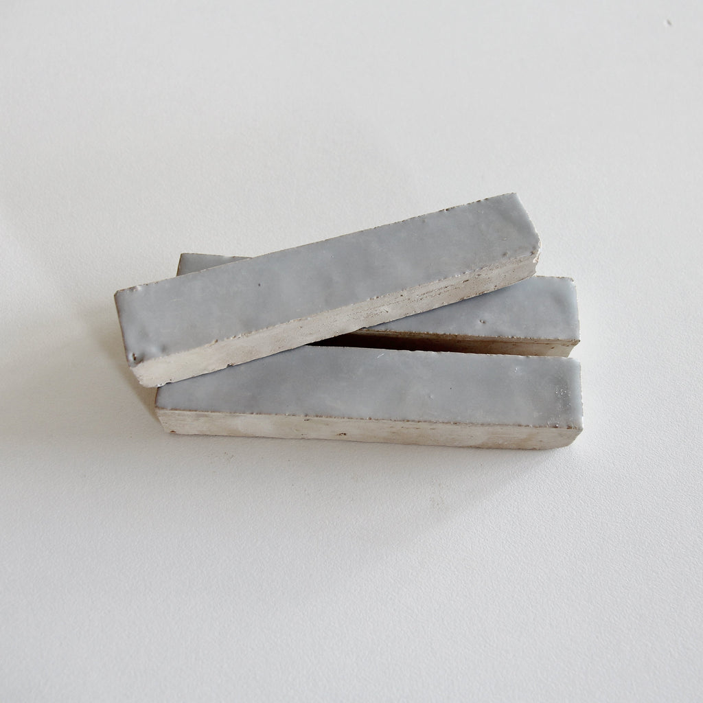 Moroccan Zellige Skinny Bejmat Duck Egg Blue by Tiles of Ezra