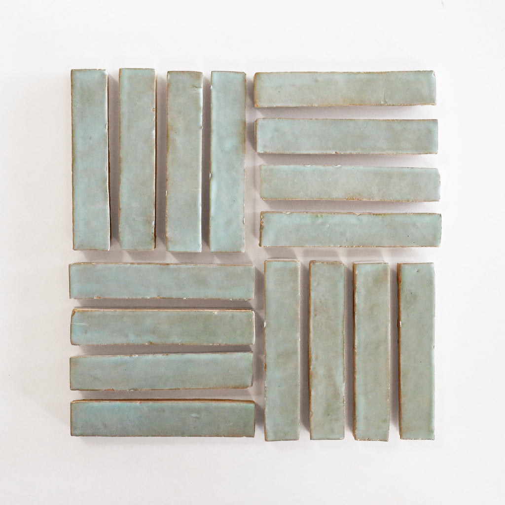 Moroccan Zellige Skinny Bejmat Moss by Tiles of Ezra