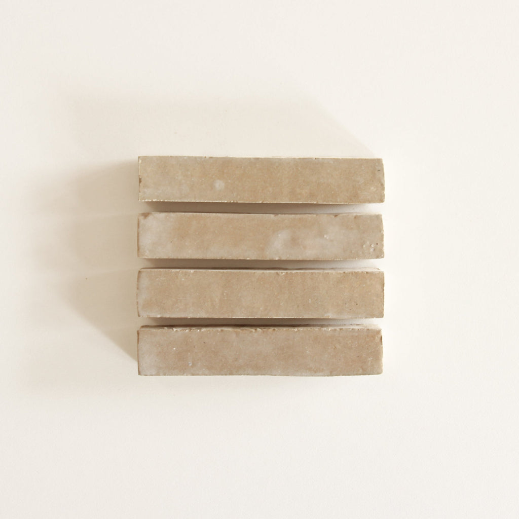 Moroccan Zellige Skinny Bejmat Latte by Tiles of Ezra