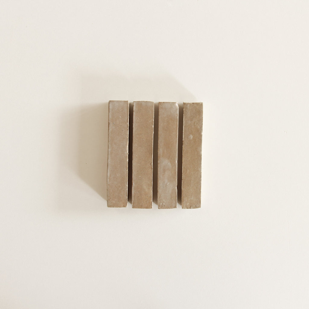 Moroccan Zellige Skinny Bejmat Latte by Tiles of Ezra
