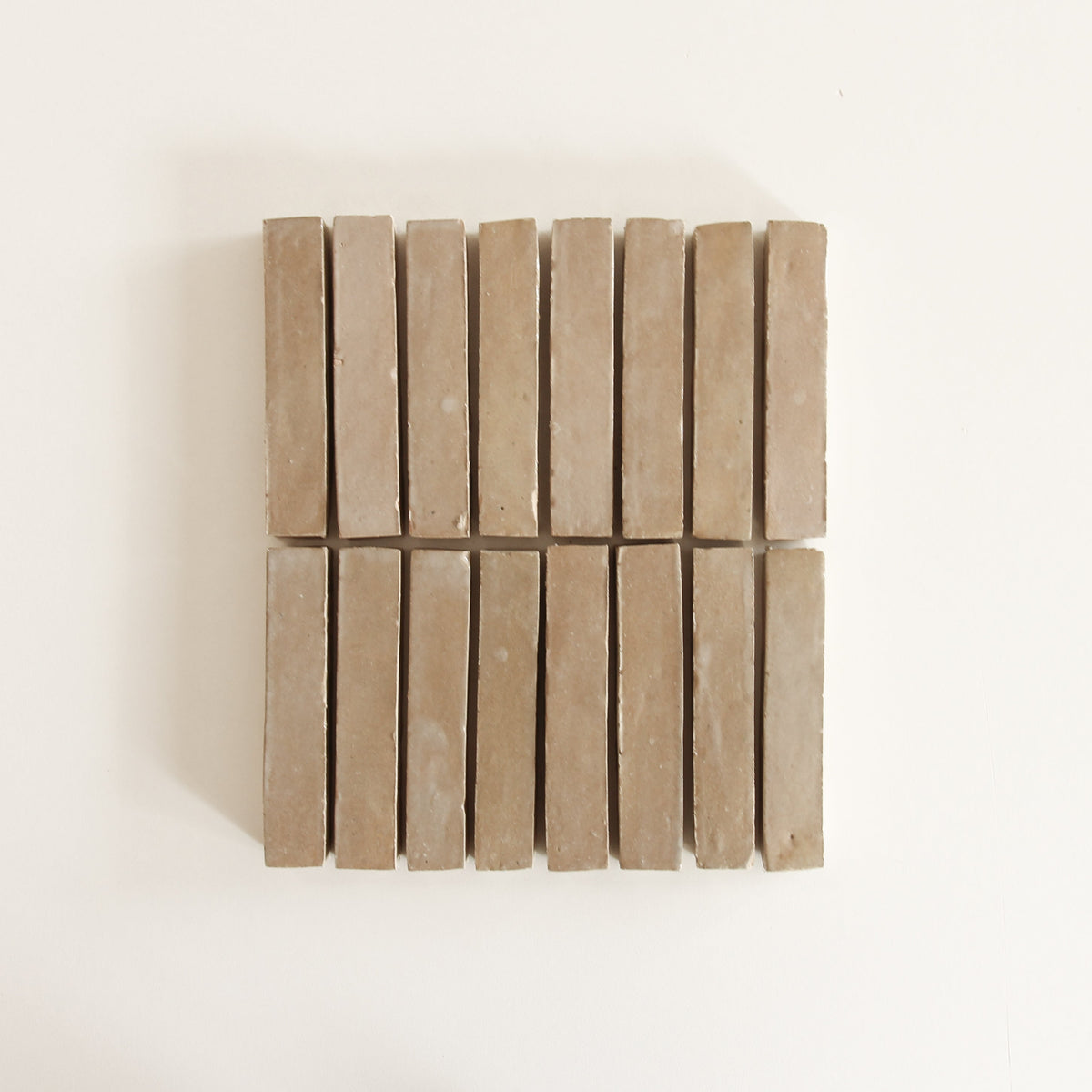 Moroccan Zellige Skinny Bejmat Latte by Tiles of Ezra