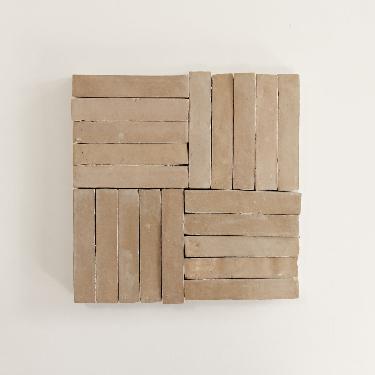 Moroccan Zellige Skinny Bejmat Latte by Tiles of Ezra