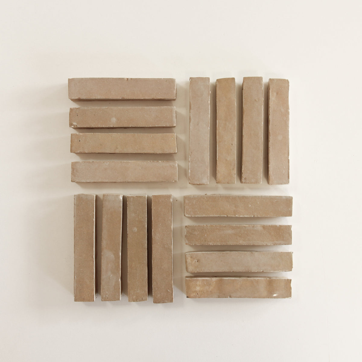 Moroccan Zellige Skinny Bejmat Latte by Tiles of Ezra