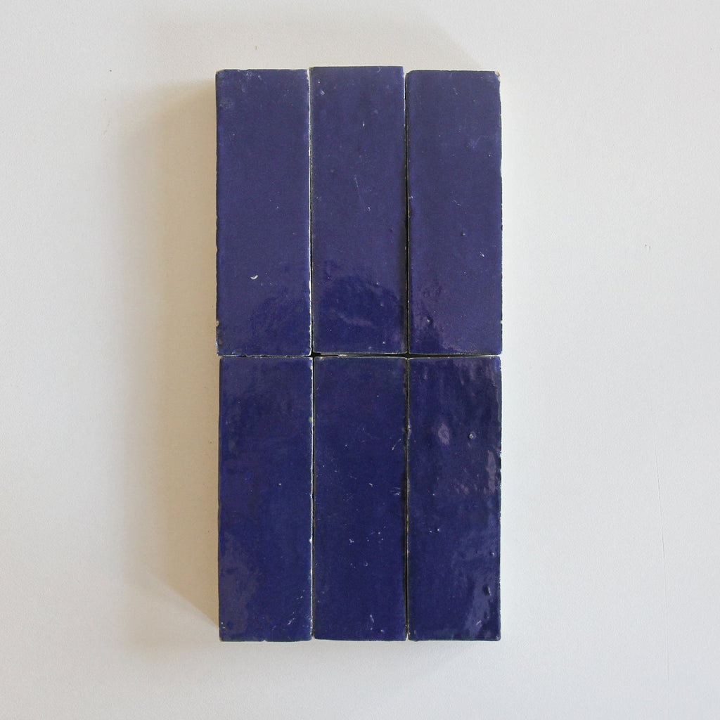 Moroccan Zellige Thin Bejmat Cobalt by Tiles of Ezra