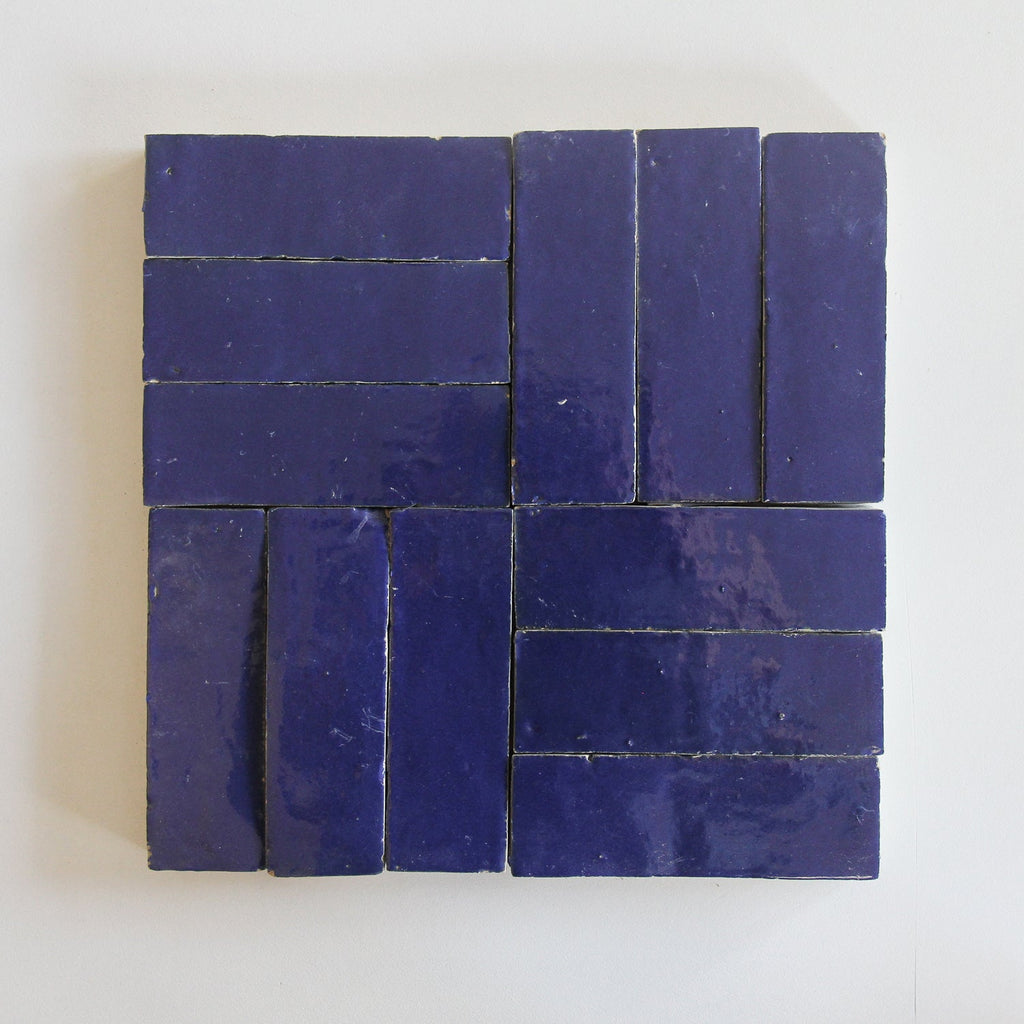 Moroccan Zellige Thin Bejmat Cobalt by Tiles of Ezra