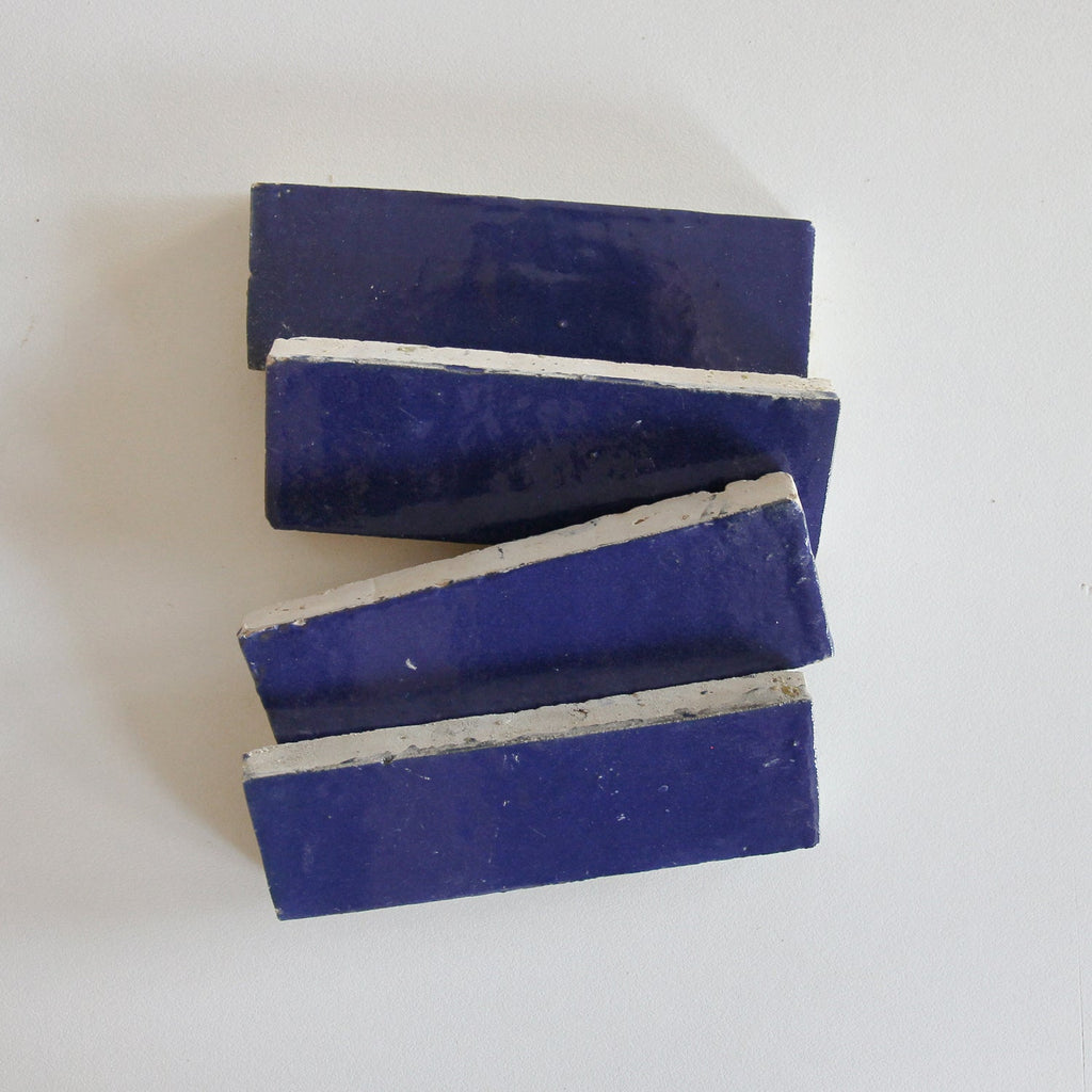 Moroccan Zellige Thin Bejmat Cobalt by Tiles of Ezra