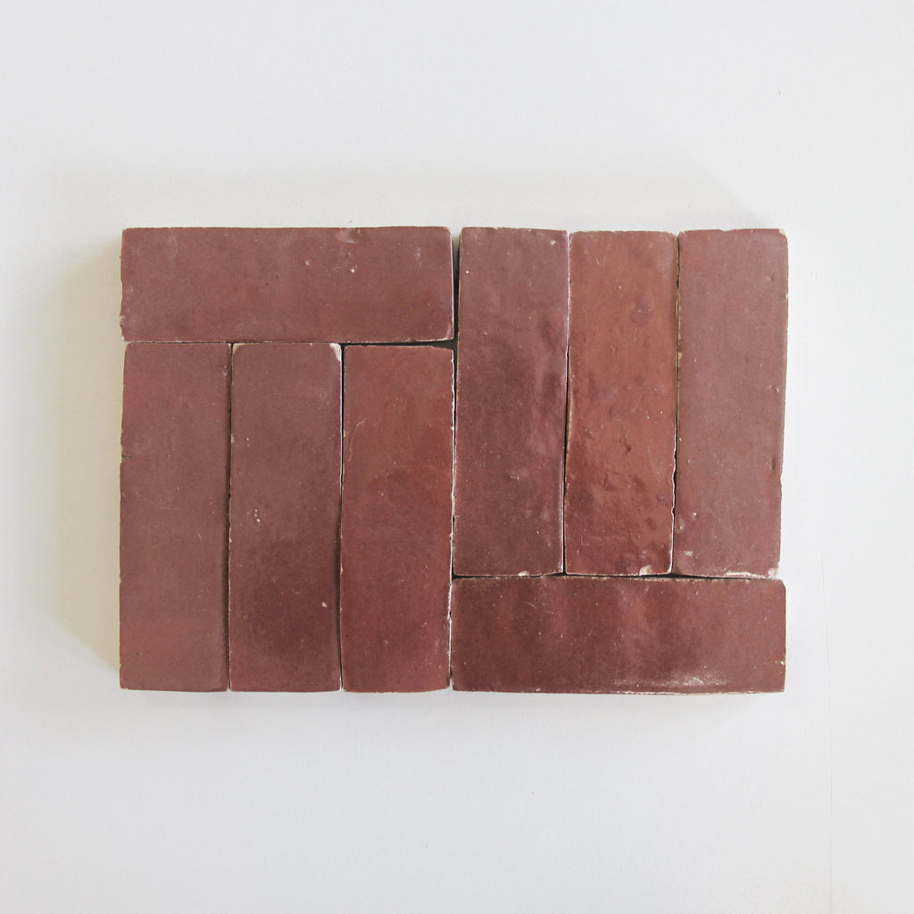 Moroccan Zellige Thin Bejmat Rust by Tiles of Ezra