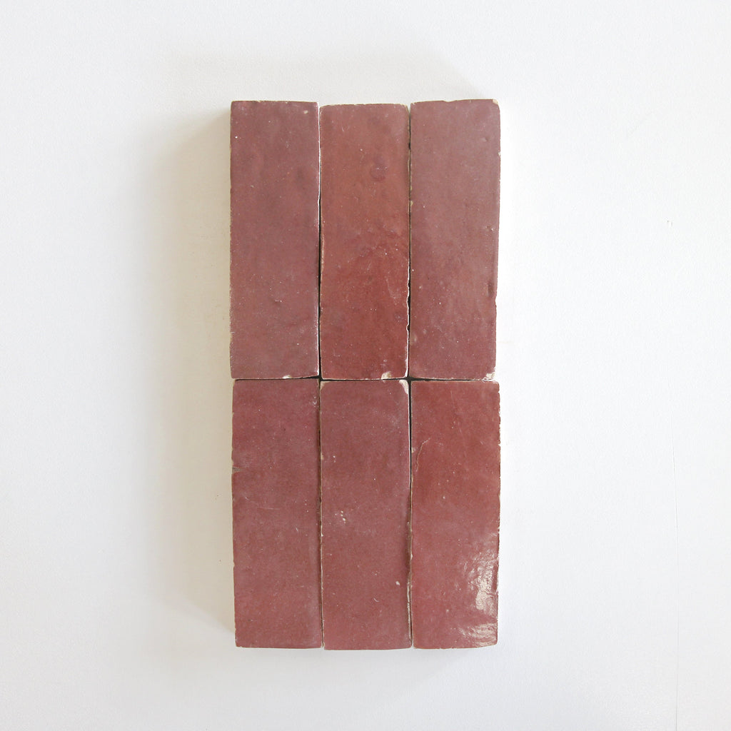 Moroccan Zellige Thin Bejmat Rust by Tiles of Ezra