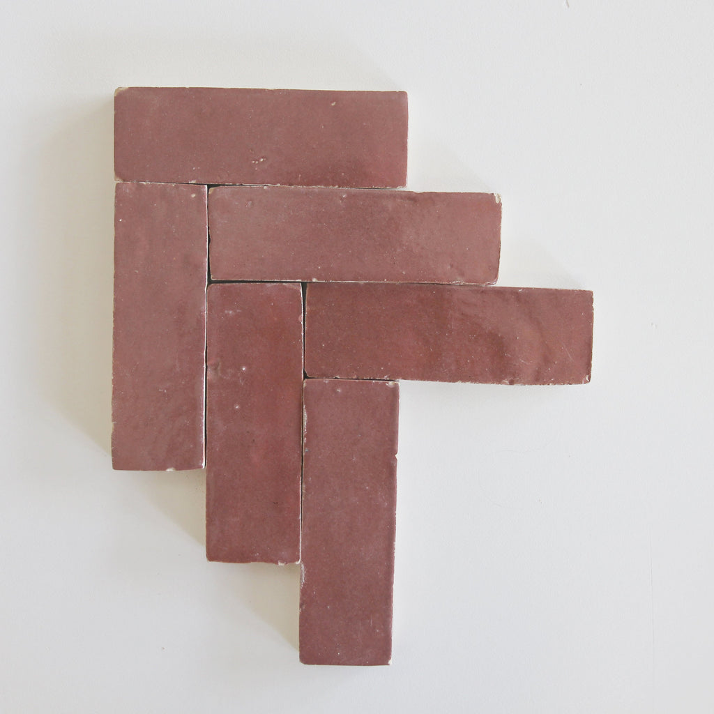 Moroccan Zellige Thin Bejmat Rust by Tiles of Ezra
