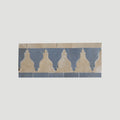 Moroccan Zellige Cenefa Border Mosaic Clay + Clear Sky by Tiles of Ezra