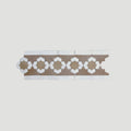 Moroccan Zellige Perfil Border Mosaic Snow + Clay + Latte by Tiles of Ezra