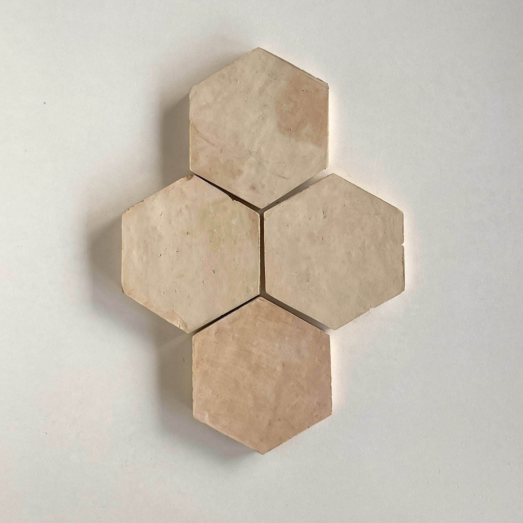 Moroccan Zellige Hexagon Clay by Tiles of Ezra