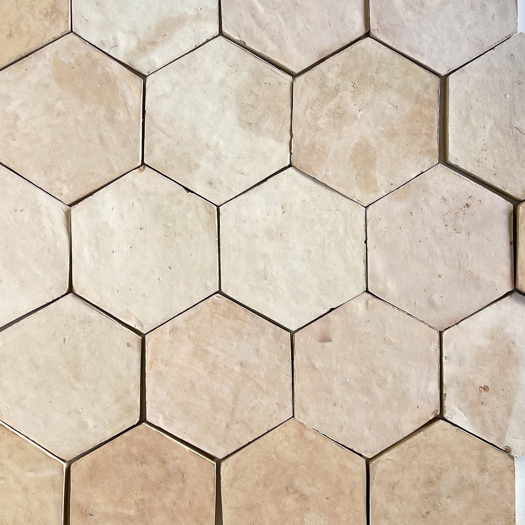 Moroccan Zellige Hexagon Clay by Tiles of Ezra
