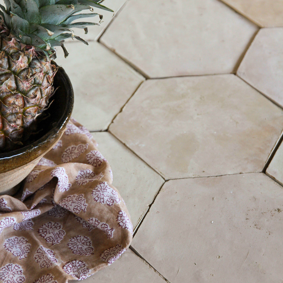 Moroccan Zellige Hexagon Clay by Tiles of Ezra