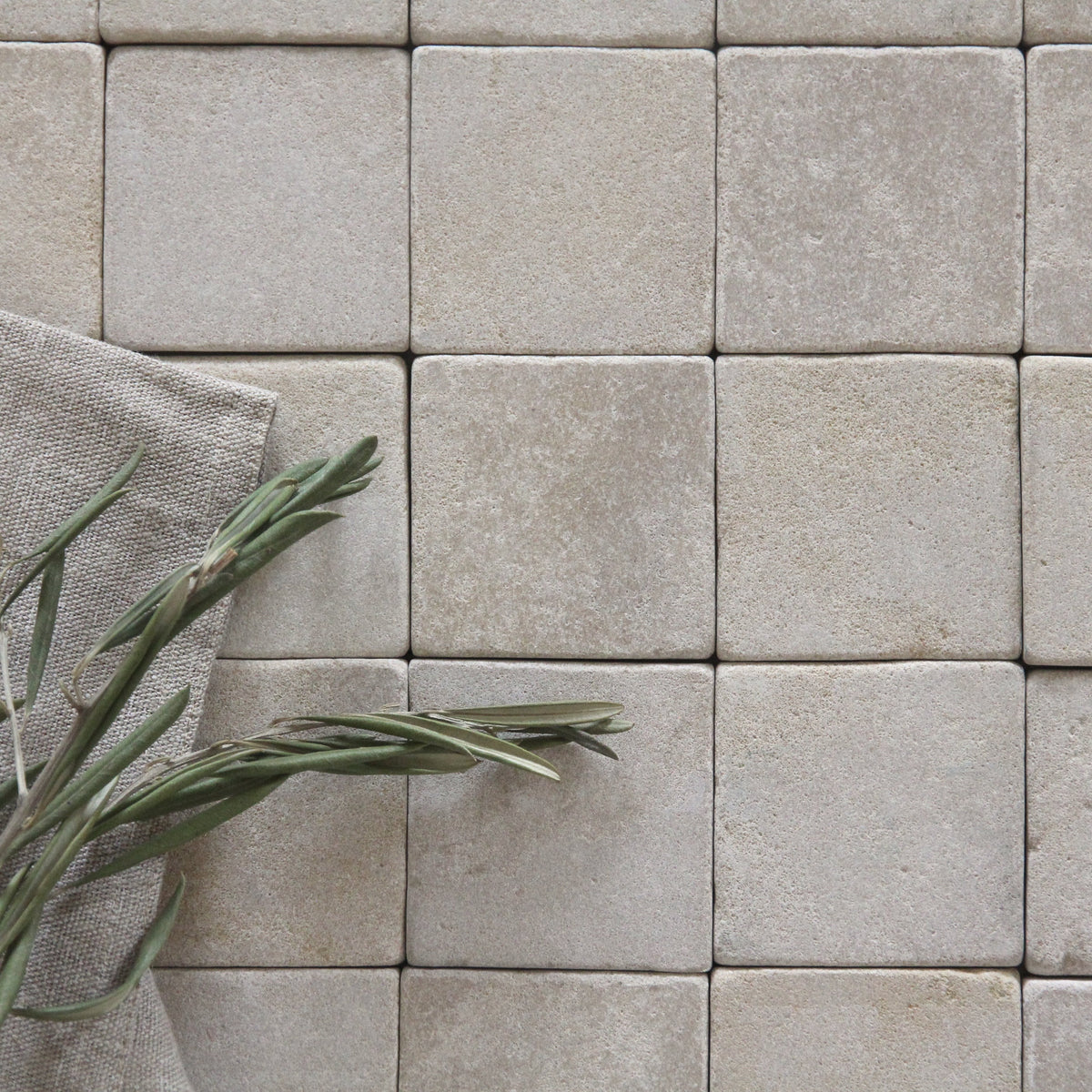 Moroccan Limestone Pebble Meknes by Tiles of Ezra