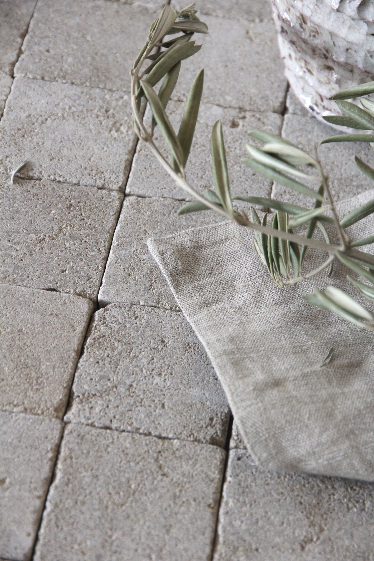 Moroccan Limestone Square Sahara by Tiles of Ezra