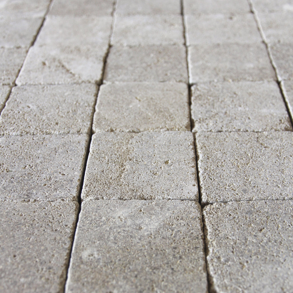 Moroccan Limestone Square Sahara by Tiles of Ezra