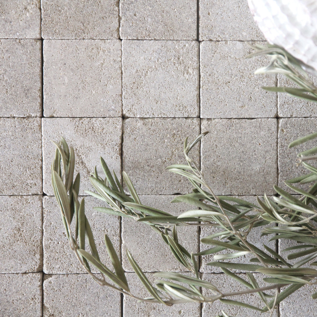 Moroccan Limestone Square Sahara by Tiles of Ezra