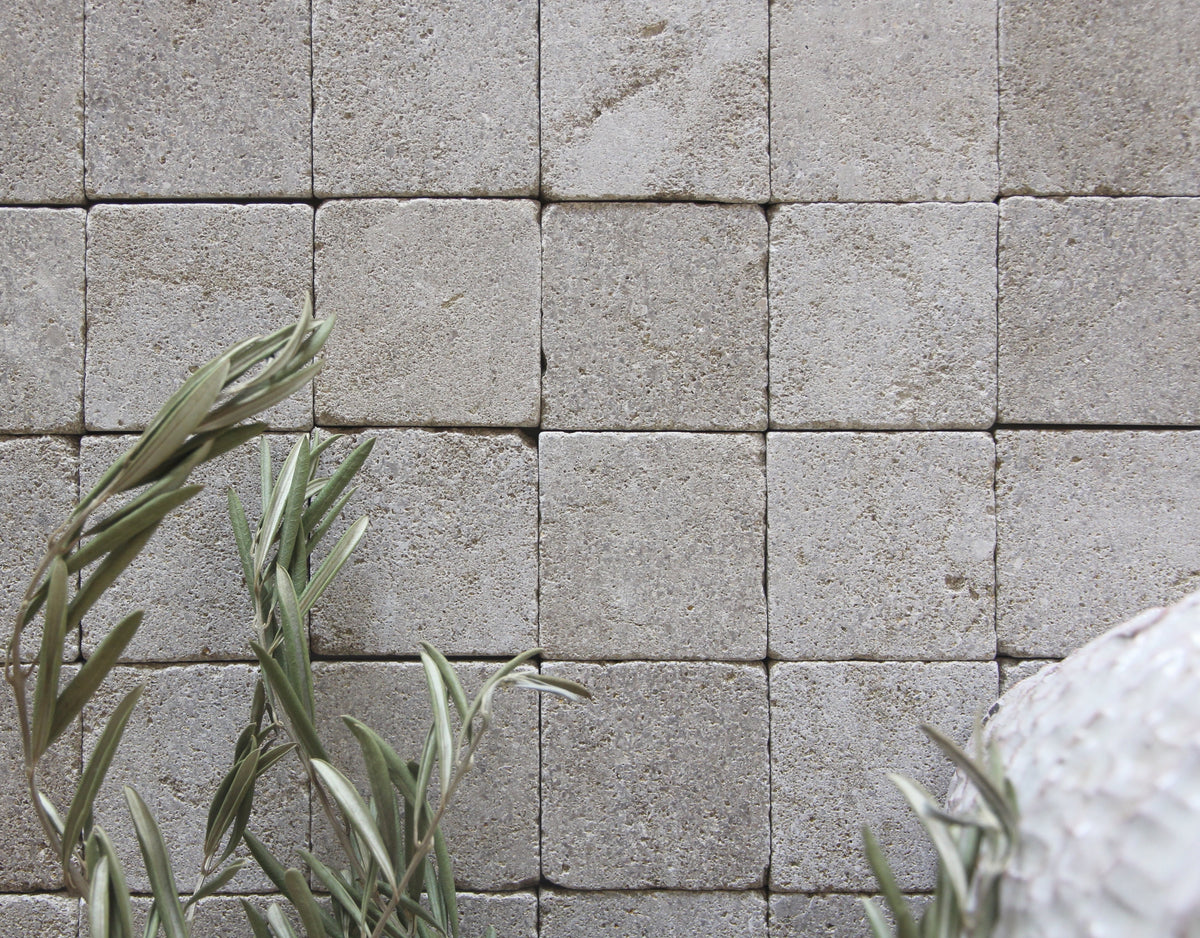 Moroccan Limestone Square Sahara by Tiles of Ezra