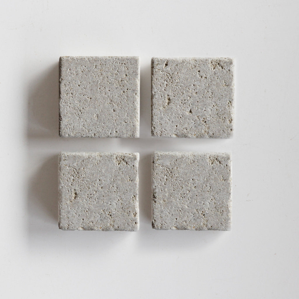 Moroccan Limestone Square Sahara by Tiles of Ezra