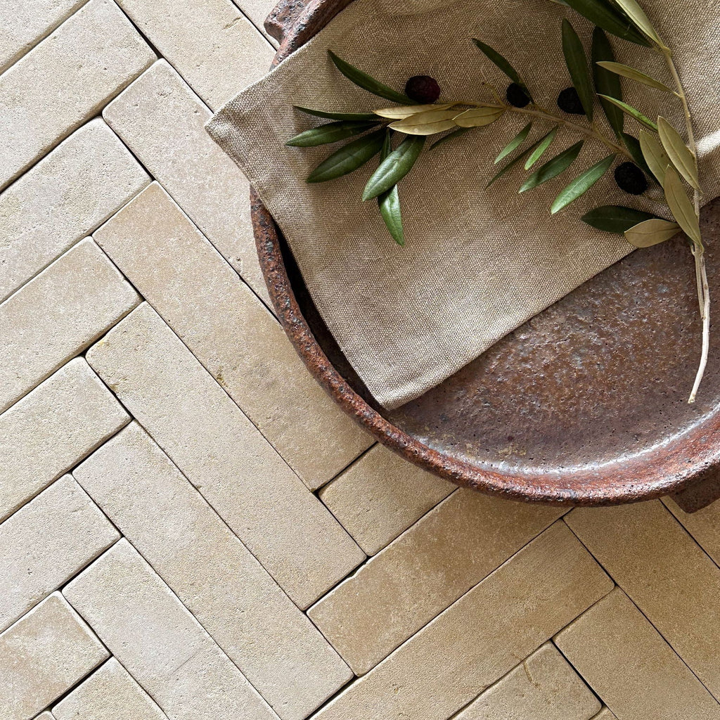 Moroccan Limestone Linear Meknes by Tiles of Ezra