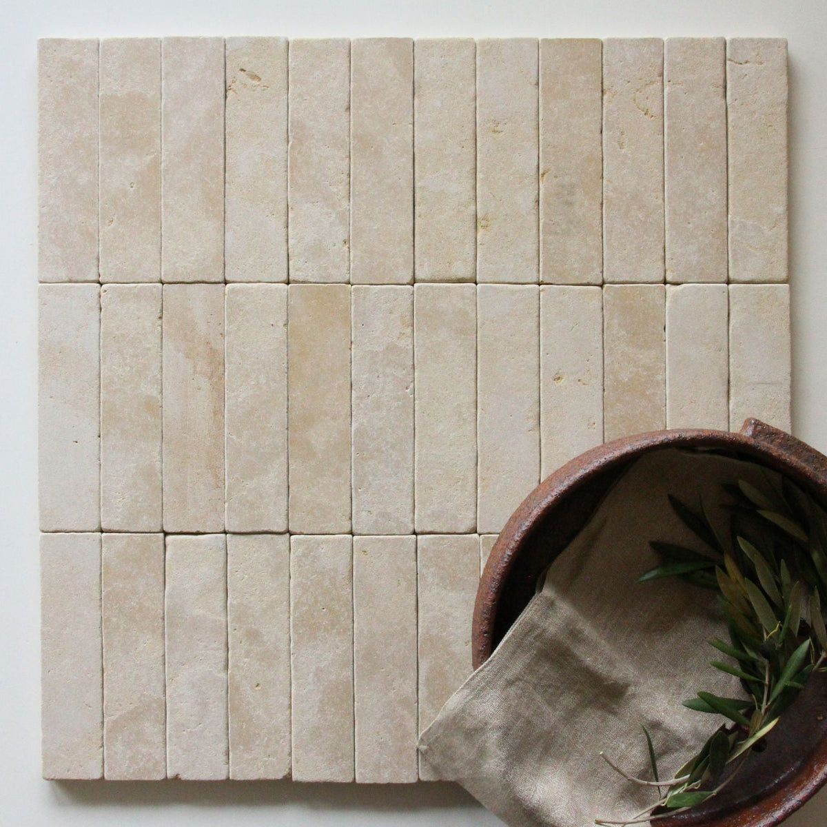 Moroccan Limestone Linear Meknes by Tiles of Ezra