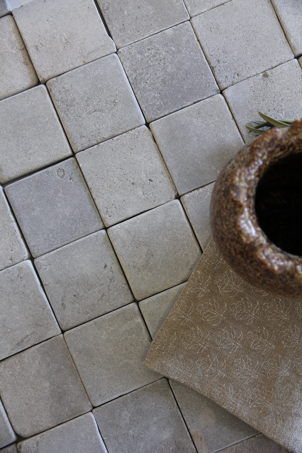 Moroccan Limestone Pebble Atlas by Tiles of Ezra