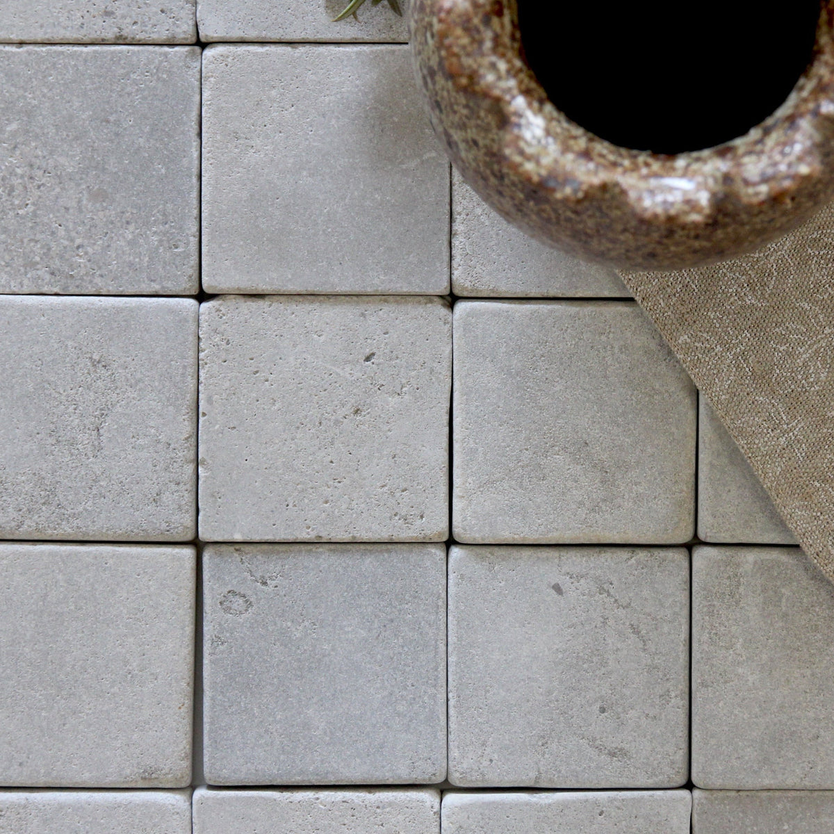 Moroccan Limestone Pebble Atlas by Tiles of Ezra