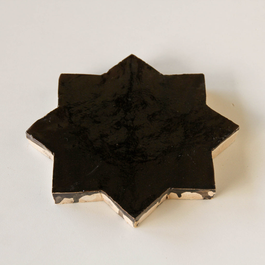Moroccan Zellige Star + Cross Chocolate by Tiles of Ezra