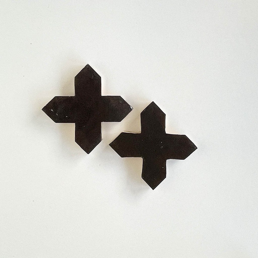 Moroccan Zellige Star + Cross Chocolate by Tiles of Ezra