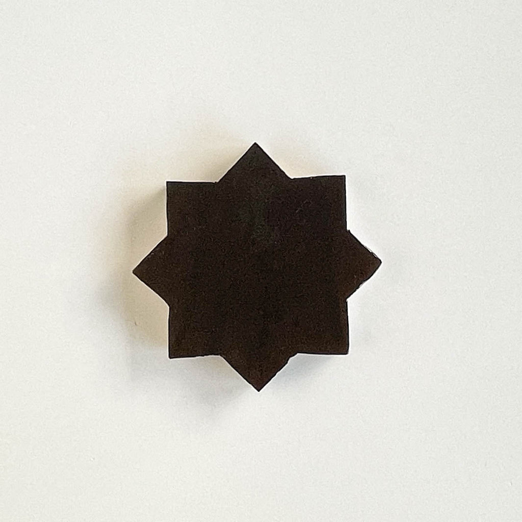 Moroccan Zellige Star + Cross Chocolate by Tiles of Ezra