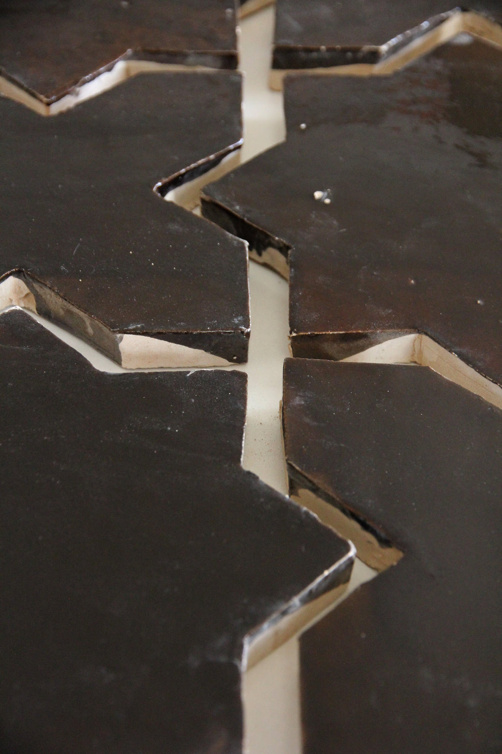 Moroccan Zellige Star + Cross Chocolate by Tiles of Ezra