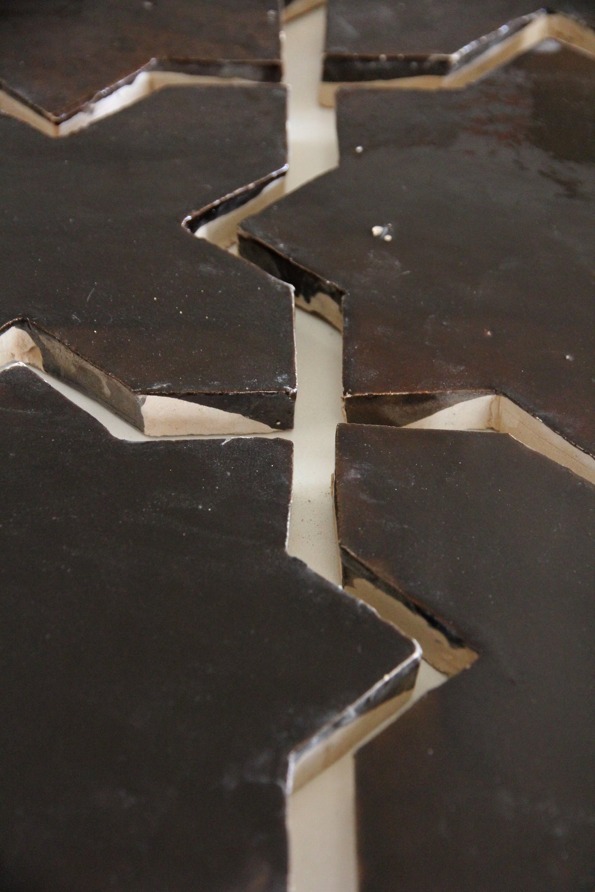 Moroccan Zellige Star + Cross Chocolate by Tiles of Ezra